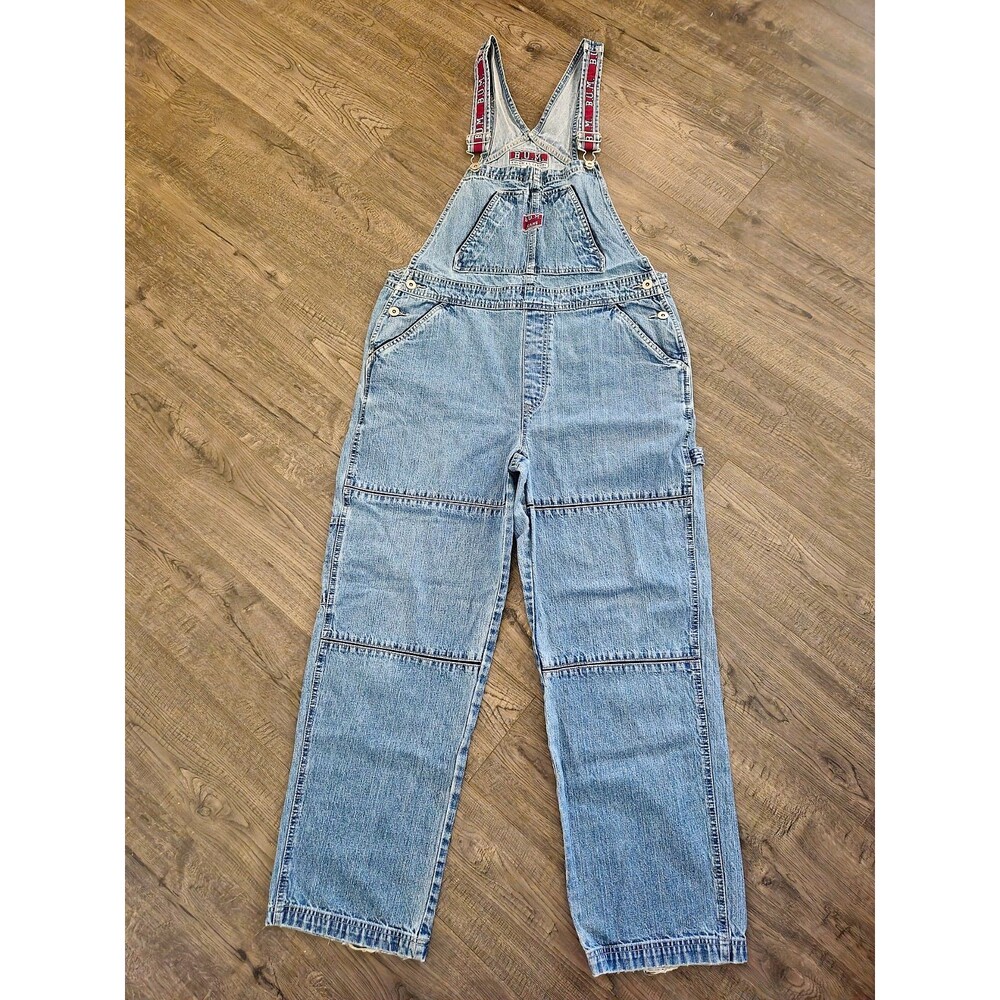 Vintage 90s BUM Denim Overalls Baggy Carpenter Jeans Grunge Streetwear Large
